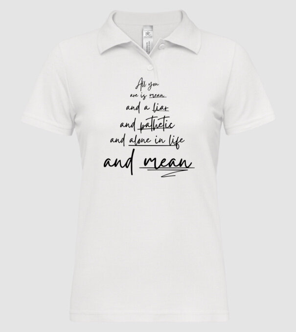 Taylor Swift all you model alb pe tricou