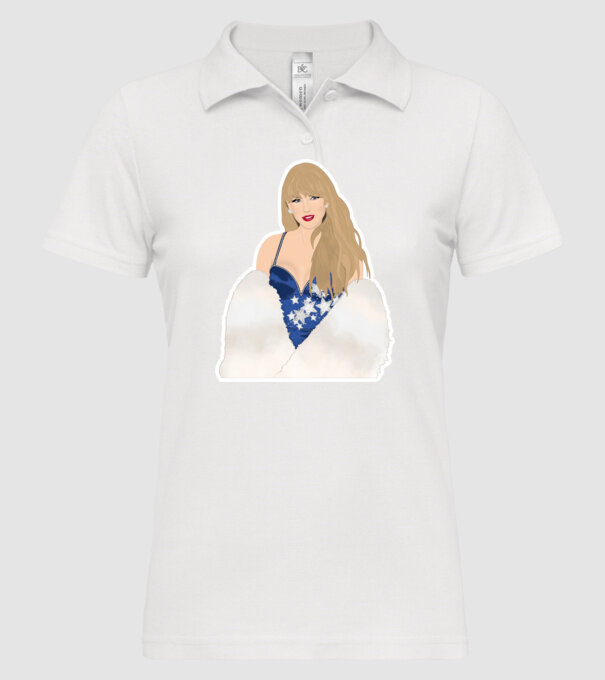 Taylor Swift blue model alb pe tricou