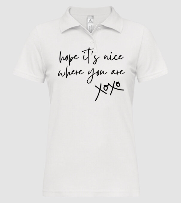 Taylor Swift hope its nice where you are model alb pe tricou