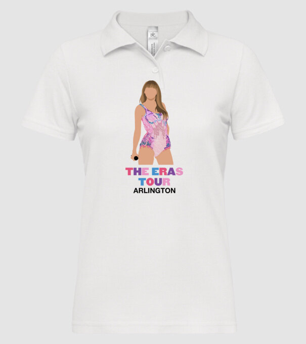 Taylor Swift The Eras Tour Arlington 4 model alb pe tricou