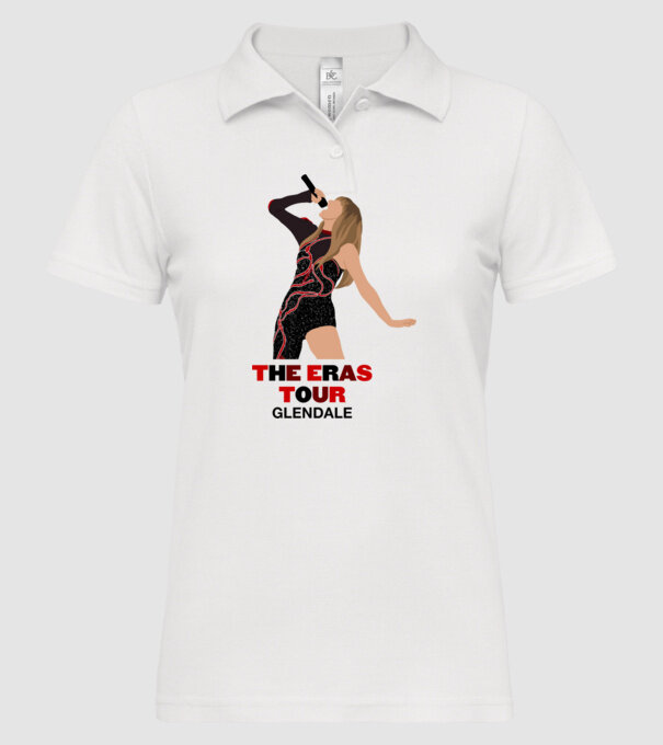 Taylor Swift The Eras Tour Glendale model alb pe tricou