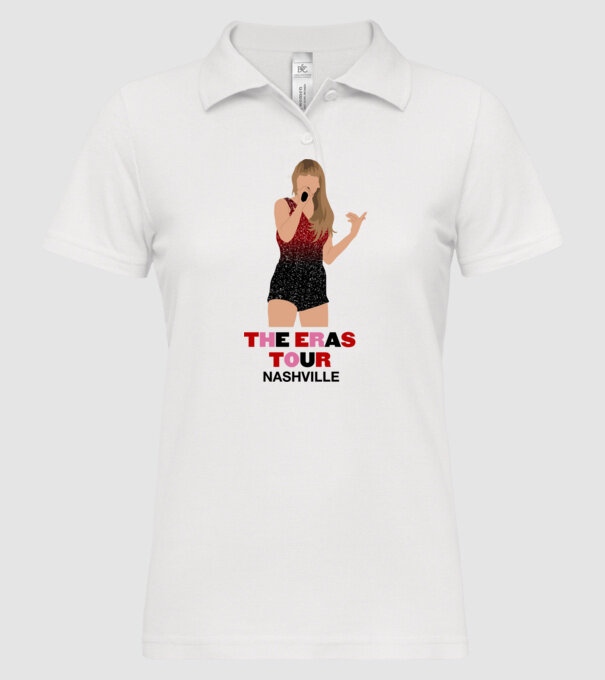 Taylor Swift The Eras Tour Nashville model alb pe tricou