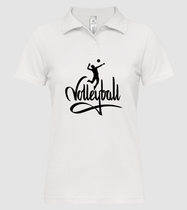 Text Volei pentru tricou model alb pe tricou