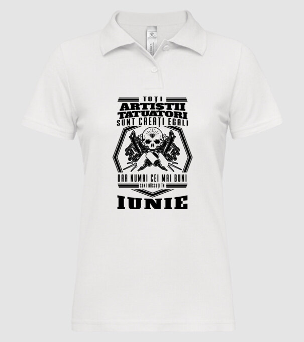 Toți artiștii tatuatori sunt creați egali iunie model alb pe tricou