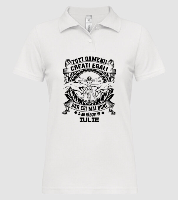 Toți oamenii sunt creați egali, dar cei mai buni s-au născut în iulie model alb pe tricou