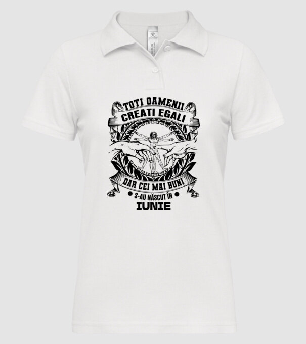 Toți oamenii sunt creați egali, dar cei mai buni s-au născut în iunie model alb pe tricou