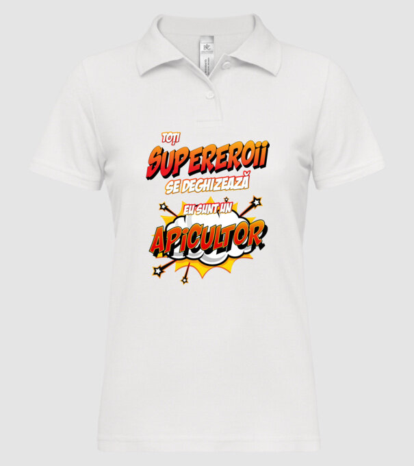 Toți supereroii se deghizează, eu sunt un apicultor model alb pe tricou