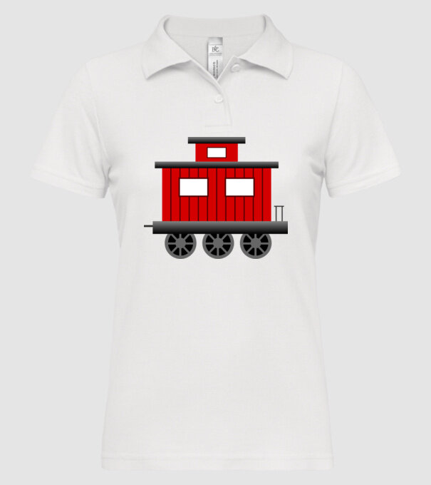 Trenuri model alb pe tricou