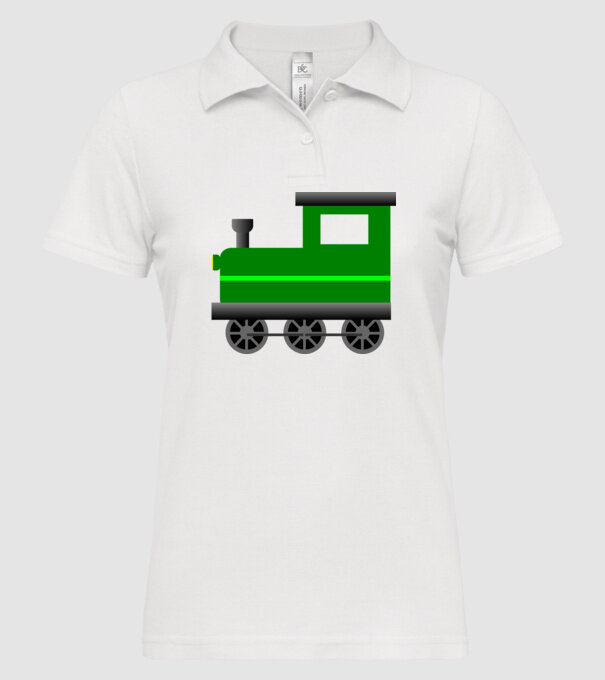 Trenuri model alb pe tricou