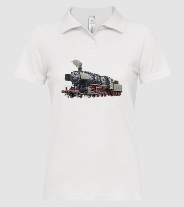 Trenuri model alb pe tricou