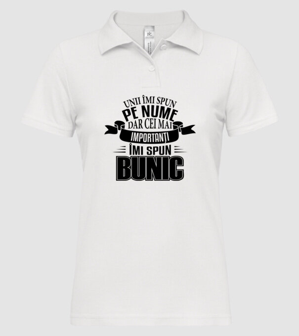 Unii îmi spun pe nume, dar cei mai importanți îmi spun bunic model alb pe tricou