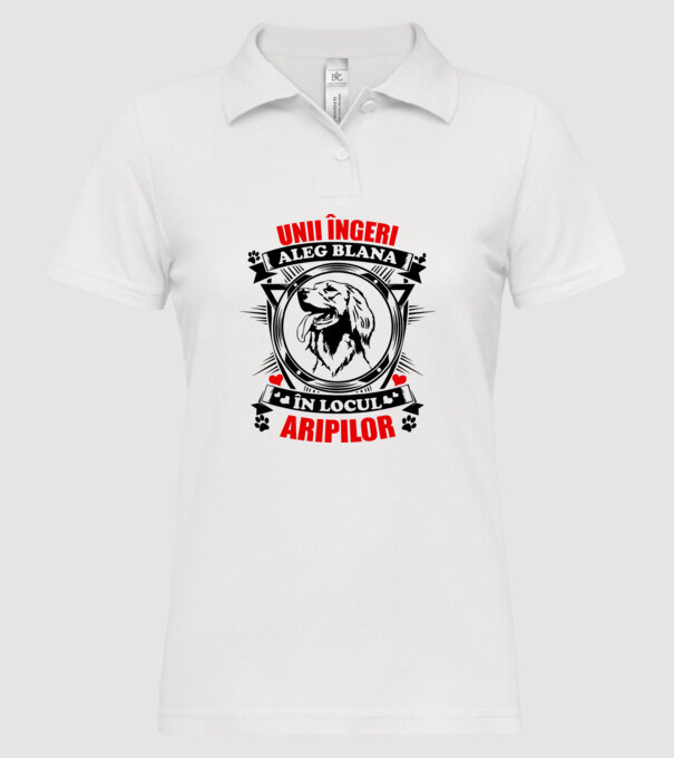 unii îngeri aleg blana în locul aripilor model alb pe tricou