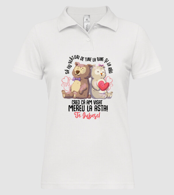 Valentine_Să fiu alături de tine la bine și la rău, cred că am visat mereu la asta model alb pe tricou