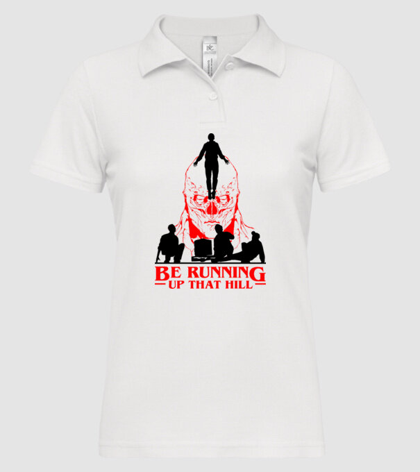 vecna running up that hill model alb pe tricou