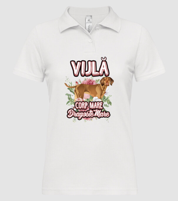vijlă - corp mare, dragoste mare model alb pe tricou