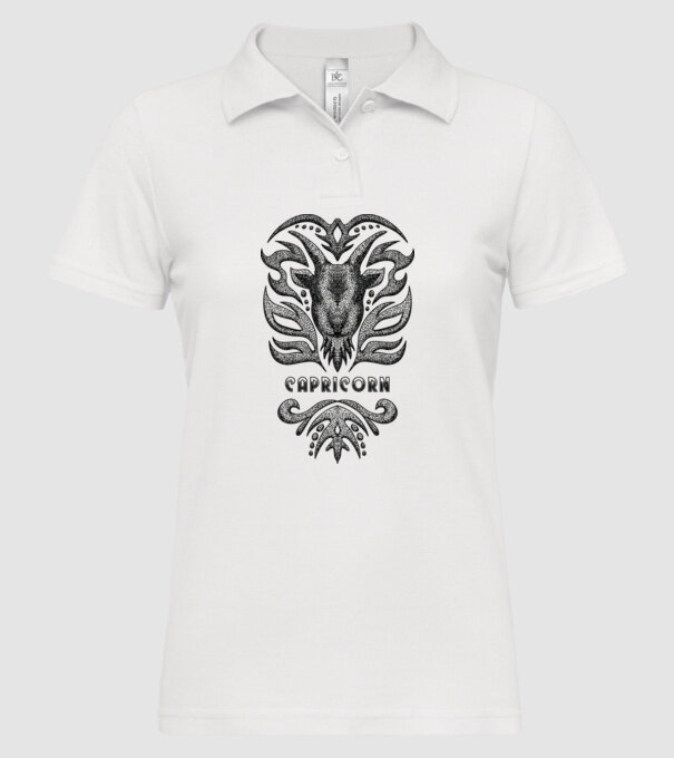 Vintage zodiac capricorn model alb pe tricou