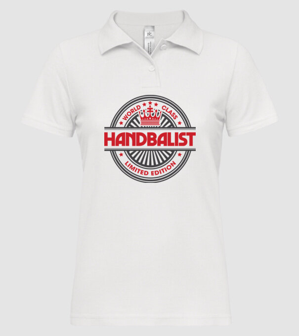 handbalist model alb pe tricou