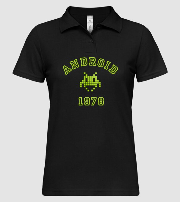 android model negru pe tricou