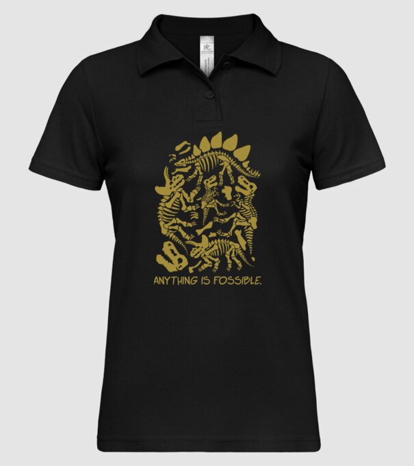Anything is possible model negru pe tricou