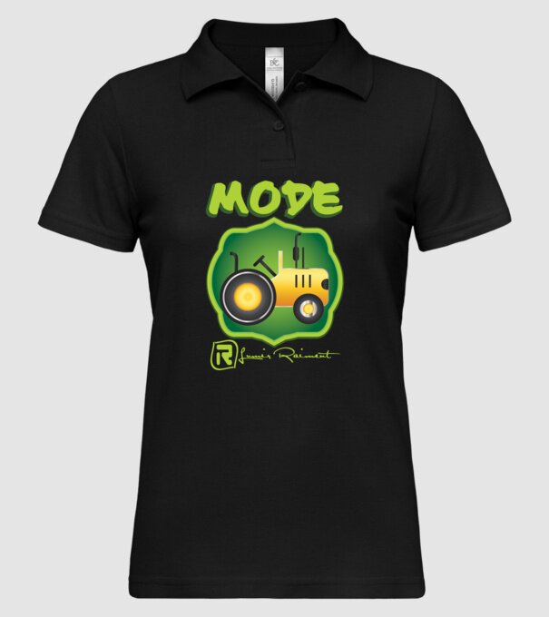 Baby tractor model negru pe tricou