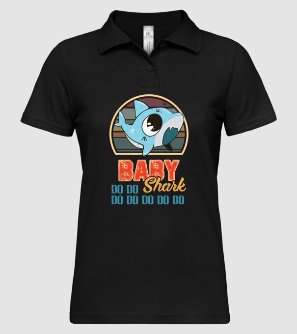 BabyBOY shark model negru pe tricou