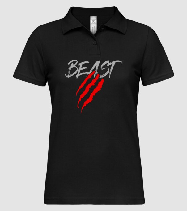 Beast model negru pe tricou
