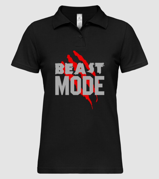 Beast mode model negru pe tricou