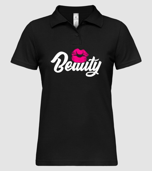 Beauty model negru pe tricou