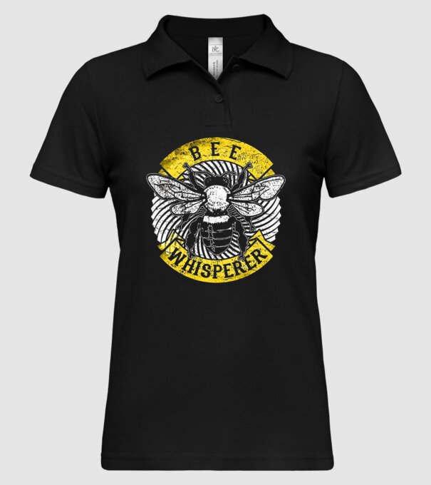 Bee Whisperer model negru pe tricou