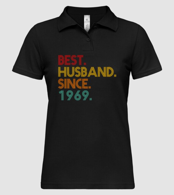 best husband since 1969 retro model negru pe tricou