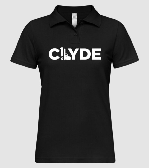 Bonnie és Clyde CLYDE model negru pe tricou