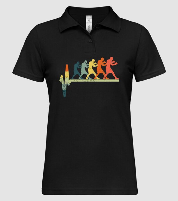 Box EKG model negru pe tricou
