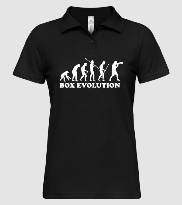 Box evolution model negru pe tricou