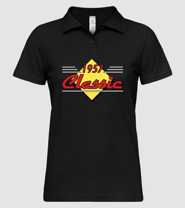 Classic - 1957 model negru pe tricou