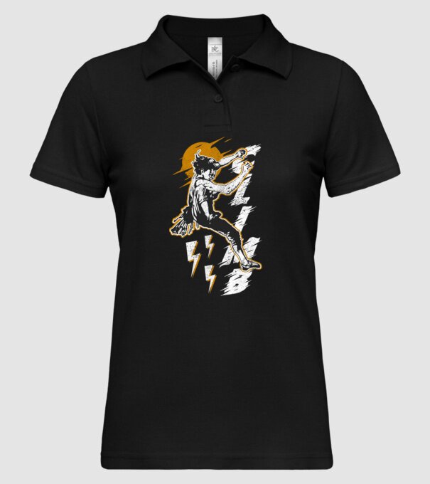 CLIMB retro model negru pe tricou