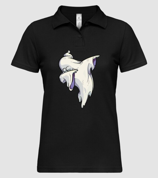 Dab ghost model negru pe tricou