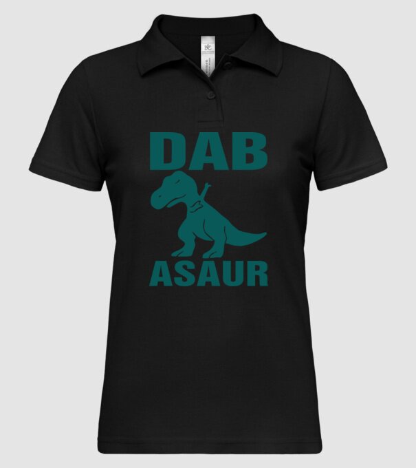 Dabasaur model negru pe tricou