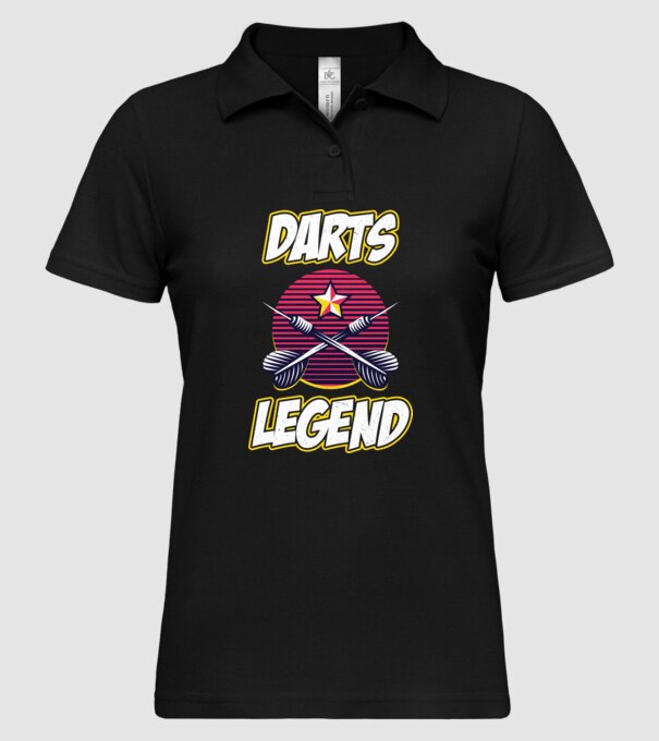 Darts legend model negru pe tricou