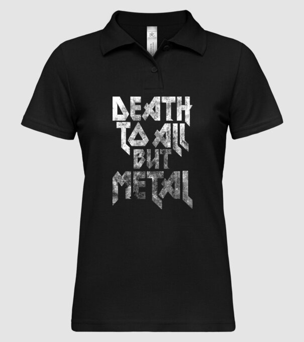 Death but metal model negru pe tricou