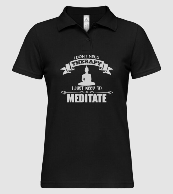 'don''t need therapy' model negru pe tricou