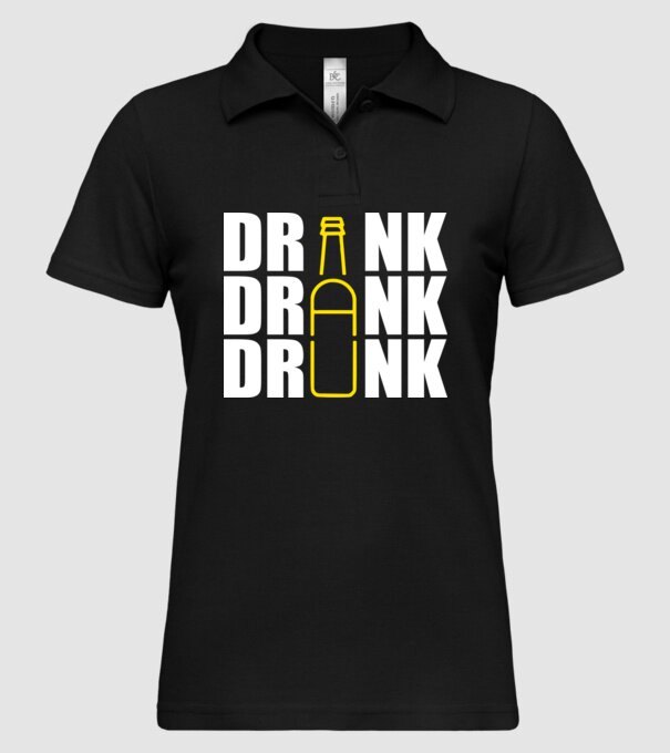 Drink drank drunk model negru pe tricou