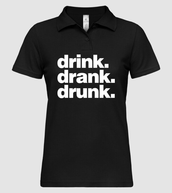 drink drank drunk2 model negru pe tricou