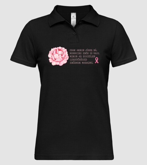 îți dai seama cât de puternic ești doar atunci când singurul mod de a rămâne puternic este să rămâi puternic model negru pe tricou