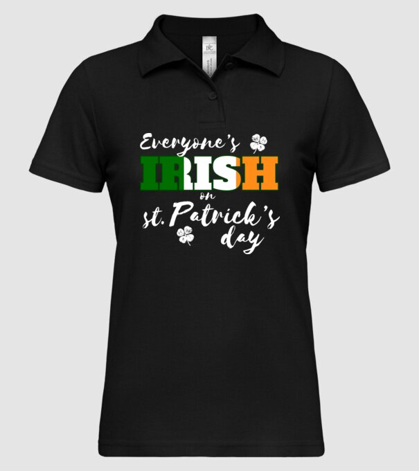 Everyone is irish flag model negru pe tricou