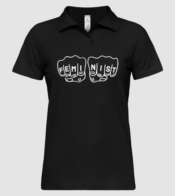 Feminist model negru pe tricou