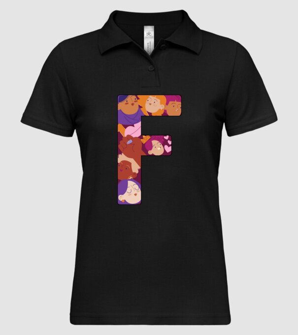 Feminism model negru pe tricou