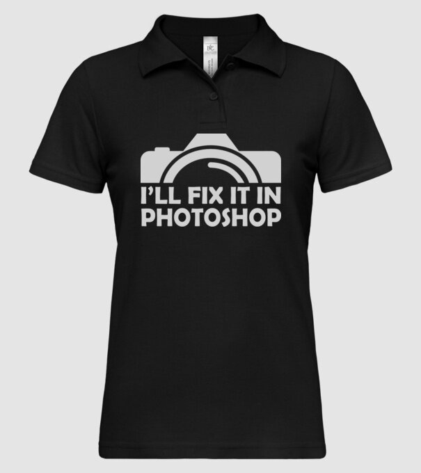 Fix in PS model negru pe tricou