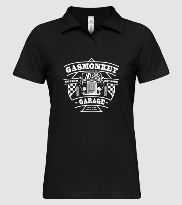 Gas Monkey model negru pe tricou