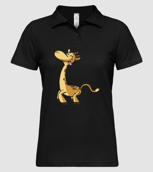 Giraffe model negru pe tricou