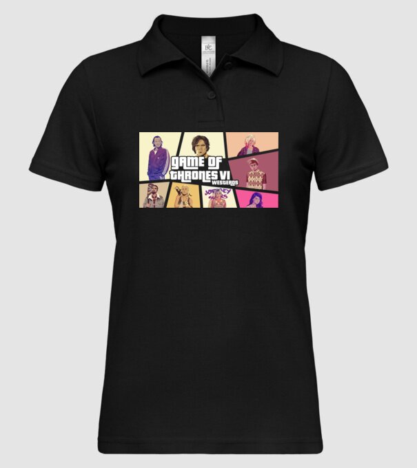 GTA game of thrones model negru pe tricou